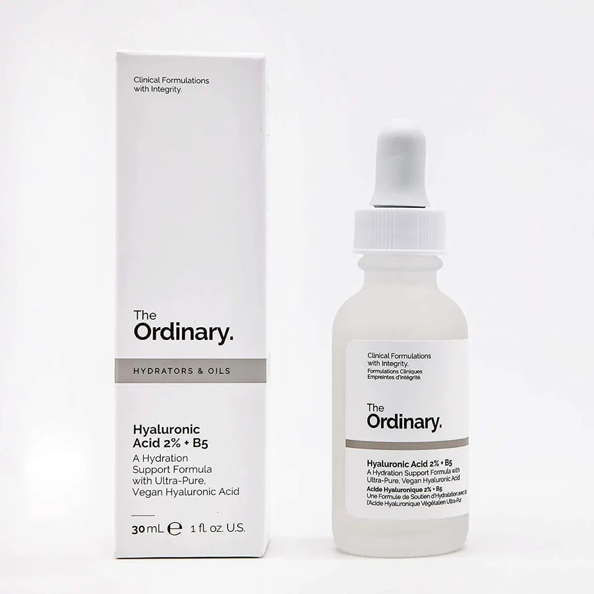 Ácido hialurónico The Ordinary 2% + B5, 30 ml, tiempo de aplicación día/noche, tipo de piel